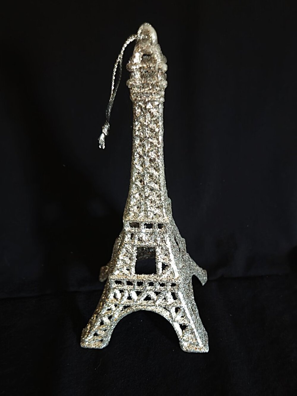Sparkling Eiffel Tower Decorative Ornament – 6" Tall – Brand New / Never Used